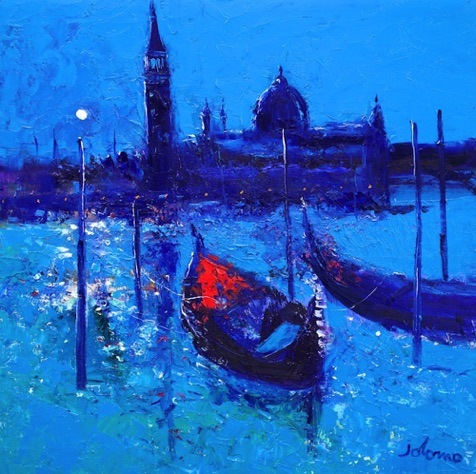 A Blue Eveninglight on the Lagoon Venice 24x24
£4100